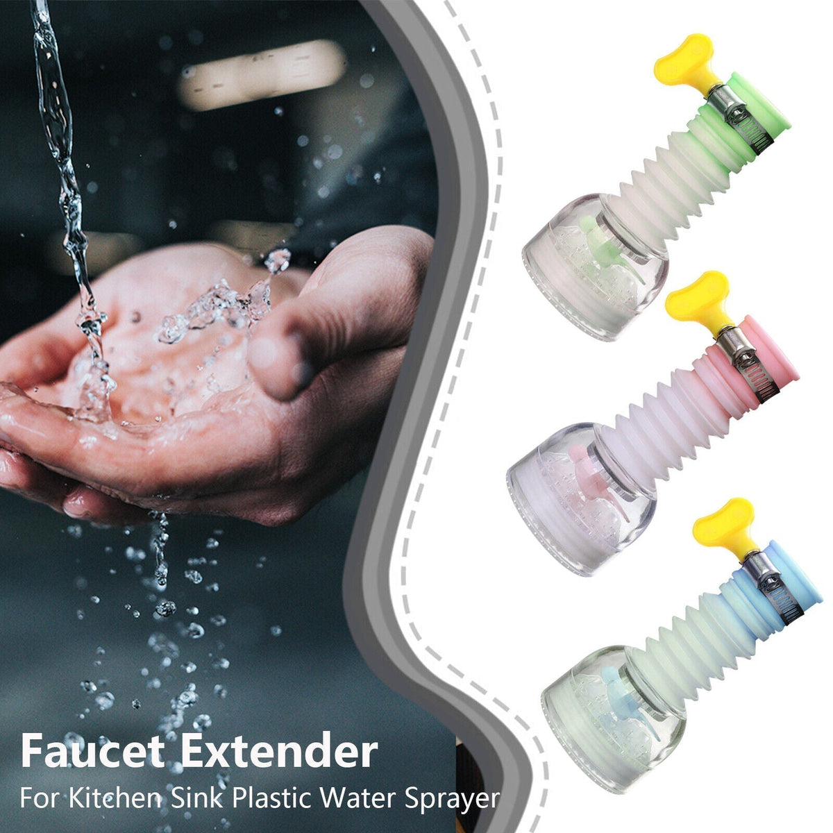 360-Rotation Kitchen Sink Faucet Extenders – tweak & tinker