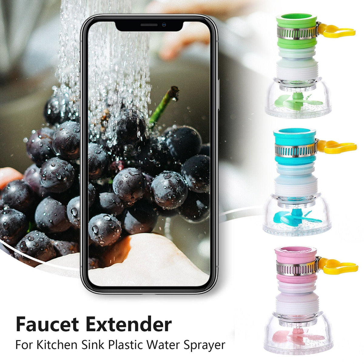 360-Rotation Kitchen Sink Faucet Extenders – tweak & tinker